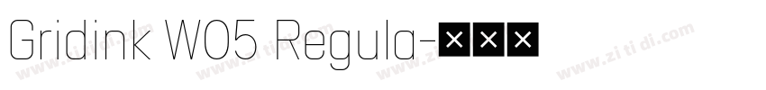 Gridink W05 Regula字体转换 Gridink W05 Regula字体转换
